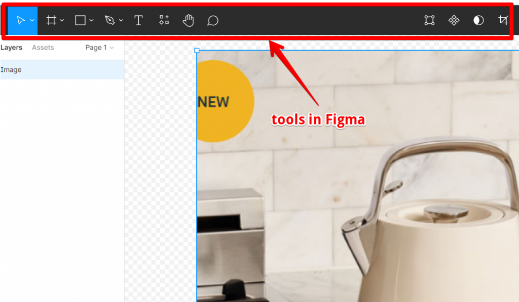 editing tools in Figma