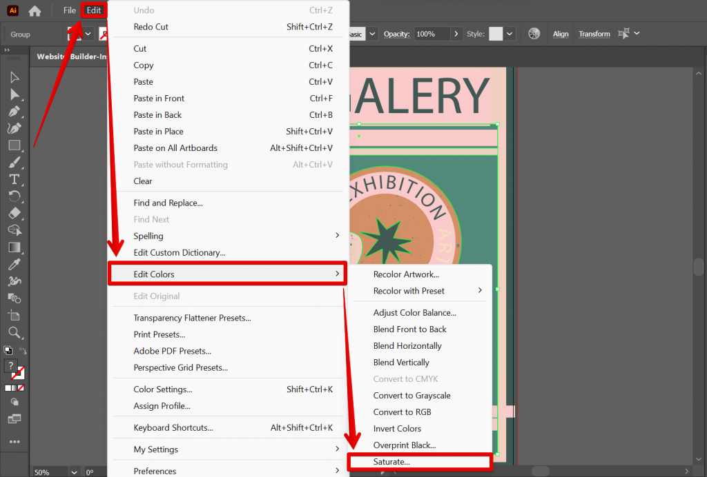 adobe illustrator increase contrast