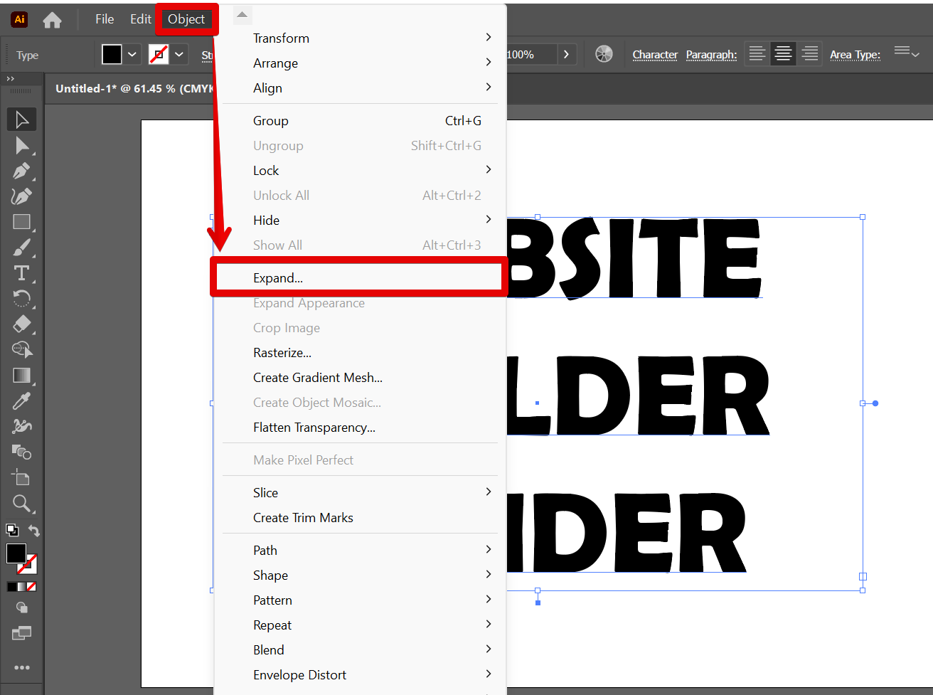 How Do I Vectorize Text In Illustrator WebsiteBuilderInsider