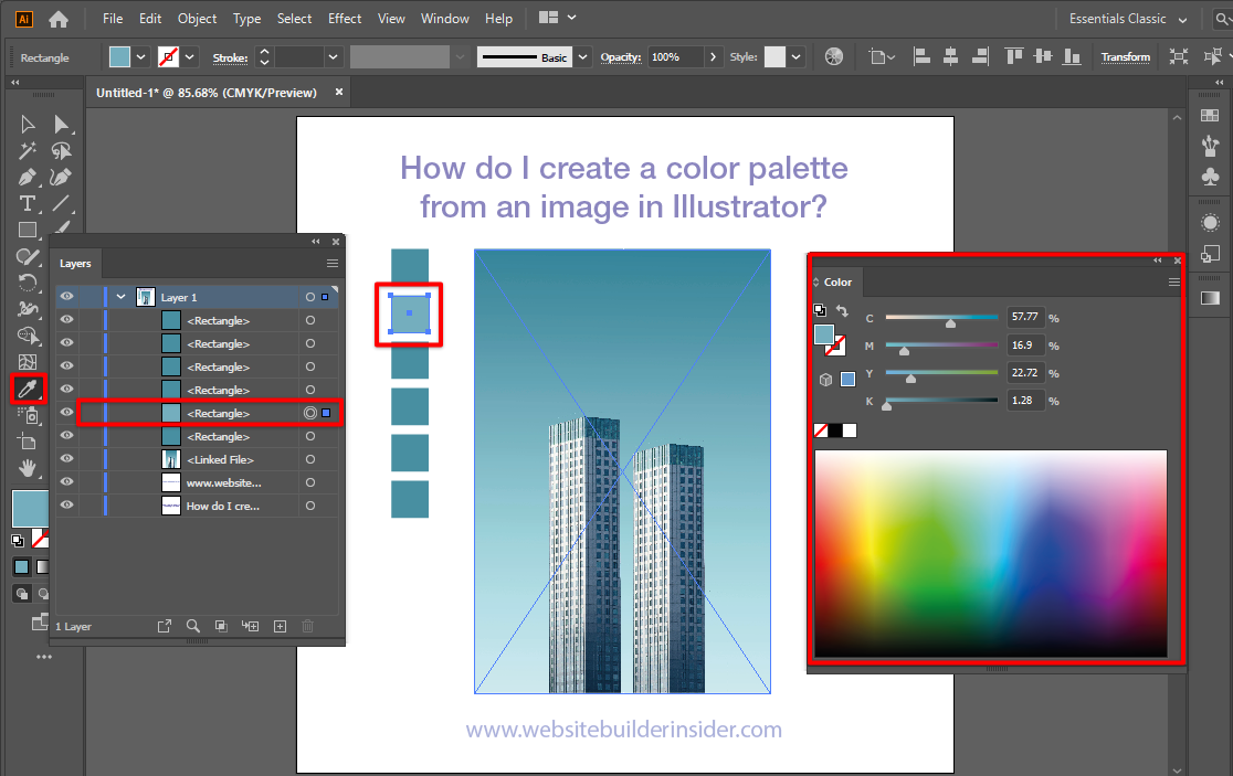 How Do I Create A Color Palette From An Image In Illustrator 