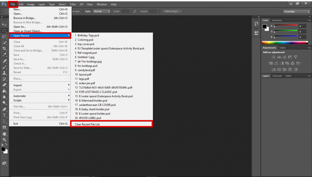 how-do-i-delete-recent-projects-in-photoshop-websitebuilderinsider