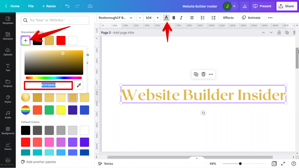 how-do-you-get-gold-text-in-canva-websitebuilderinsider