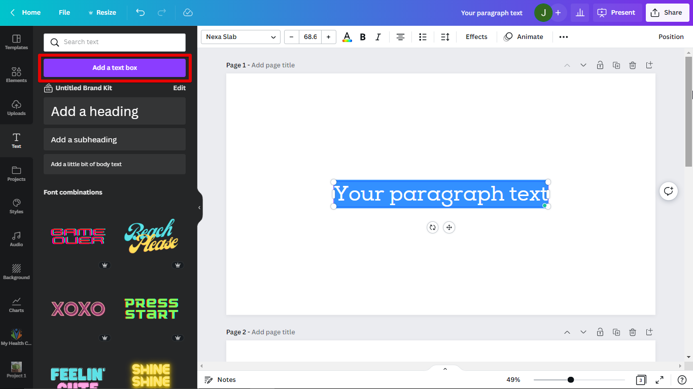 How Do You Fill A Text Box In Canva WebsiteBuilderInsider