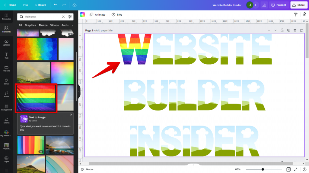 How Do I Get Rainbow Text In Canva WebsiteBuilderInsider