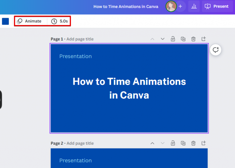 Can You Time Animations In Canva 2024 Full Guide   M01 768x549 