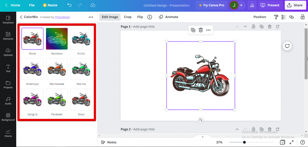 Can You Recolor An Image In Canva? - Websitebuilderinsider.com