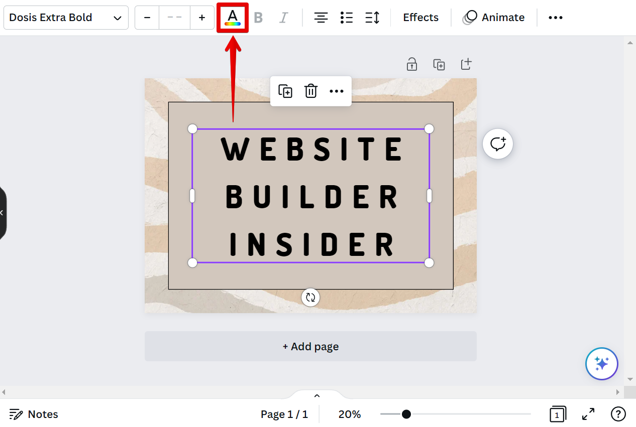 How To Change Text Color In Canva WebsiteBuilderInsider