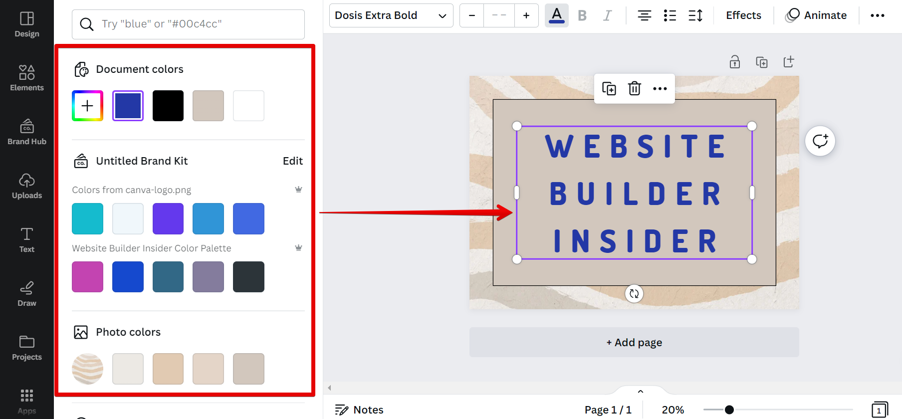 How To Change Text Color In Canva WebsiteBuilderInsider