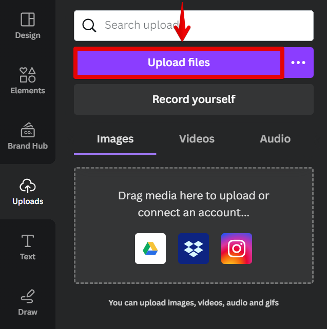 how to upload video in canva presentation