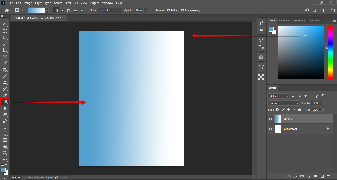 Cách thêm How to add background gradient in photoshop cho bức hình của bạn