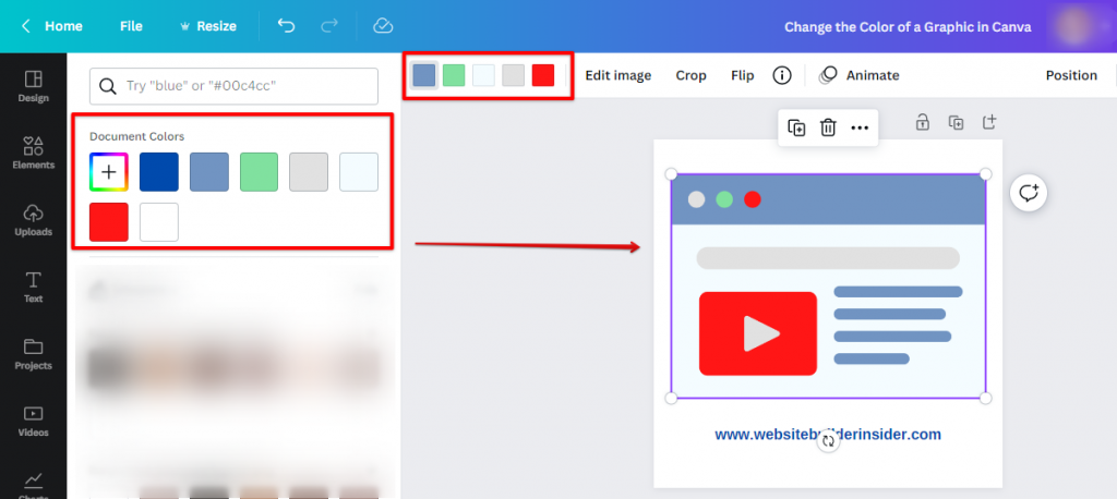 Can You Change The Color Of A Graphic In Canva? - WebsiteBuilderInsider.com