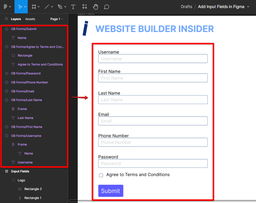 How Do You Add Input Fields In Figma WebsiteBuilderInsider