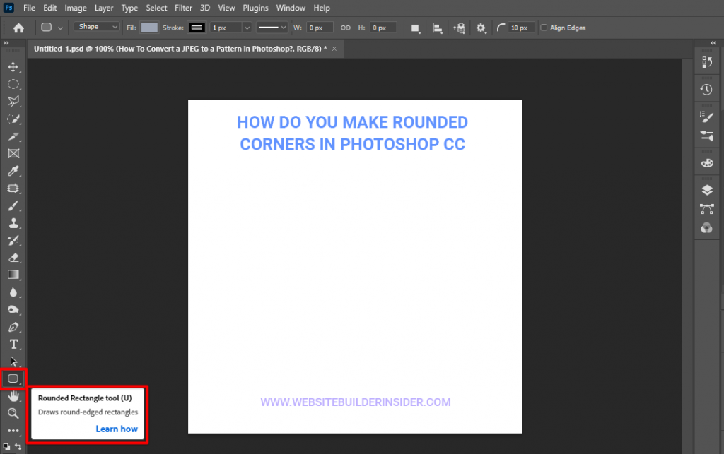 How Do You Make Rounded Corners in CC