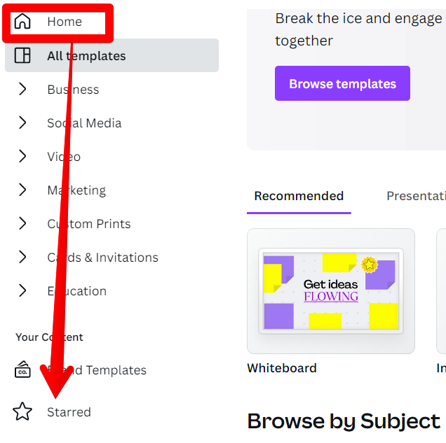 How To See Starred Templates On Canva Prntbl concejomunicipaldechinu 