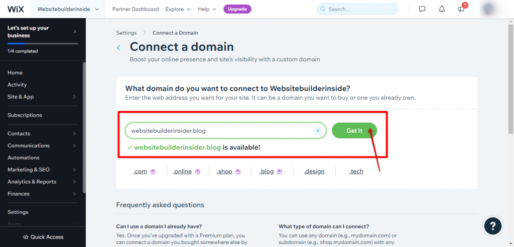 Can I Connect My Wix Site To My Own Domain