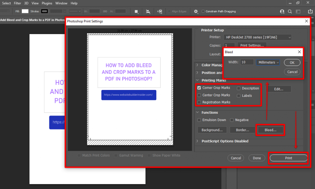 How To Add Bleed And Crop Marks In Photoshop Pdf