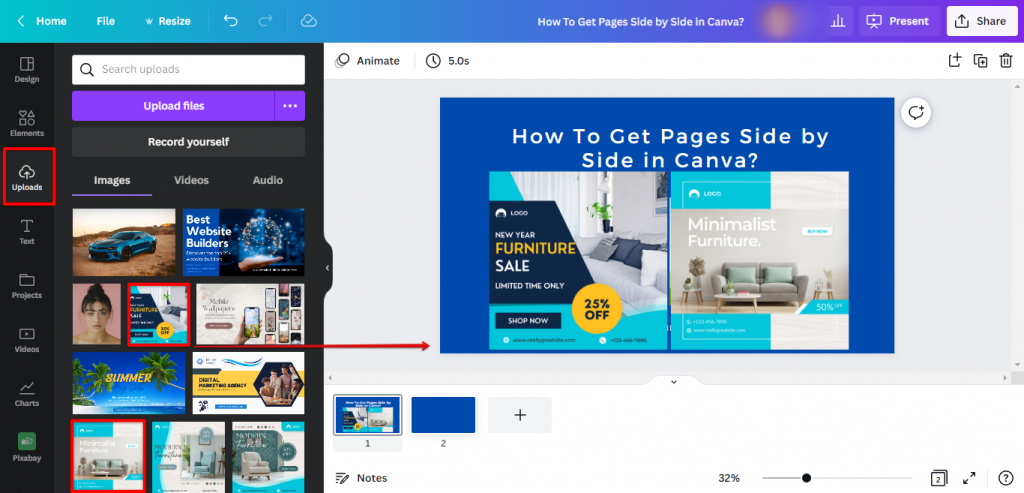 how-do-i-get-pages-side-by-side-in-canva-websitebuilderinsider