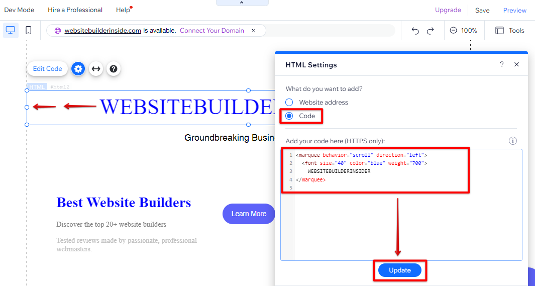 how-do-i-create-a-scrolling-text-in-wix-websitebuilderinsider