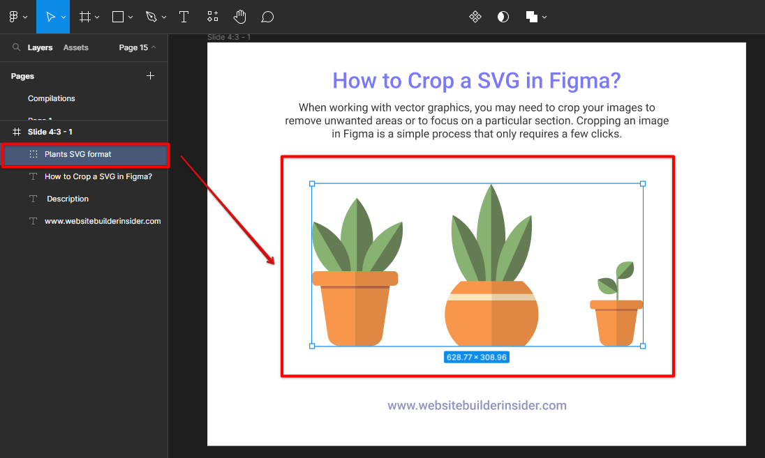 Open SVG image in Figma