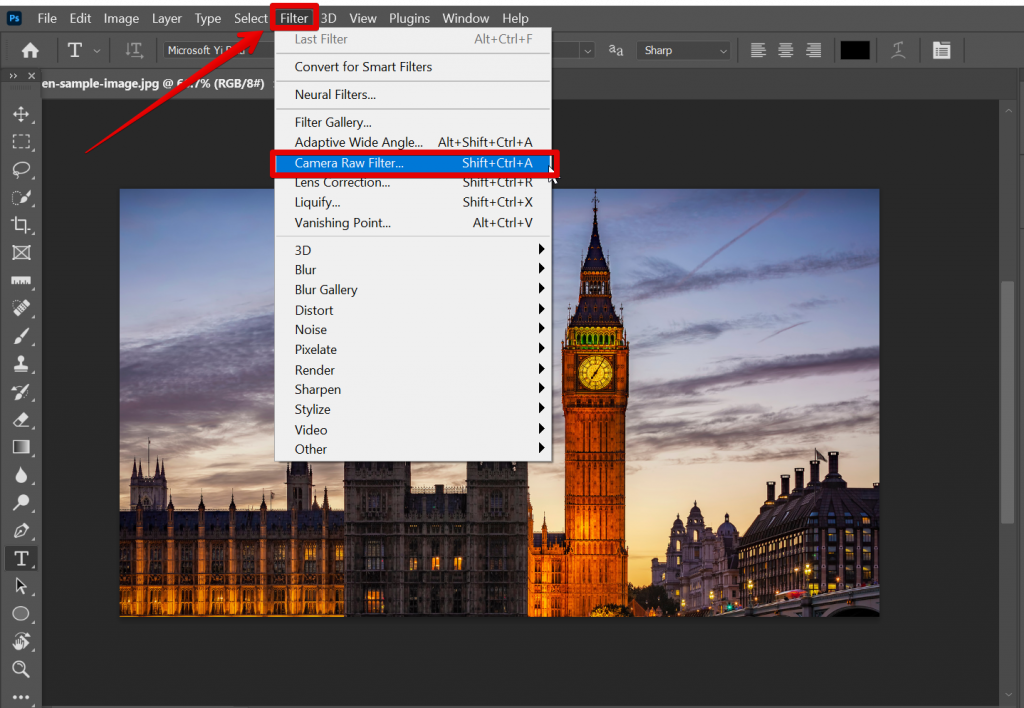 camera raw filter in photoshop cc download