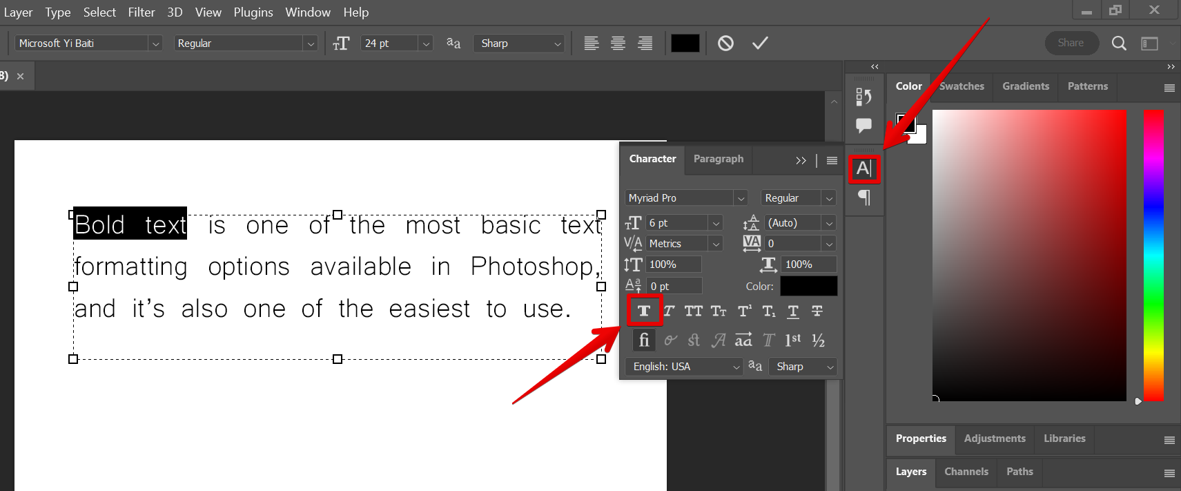 How To Make Text Bold In Photoshop PELAJARAN