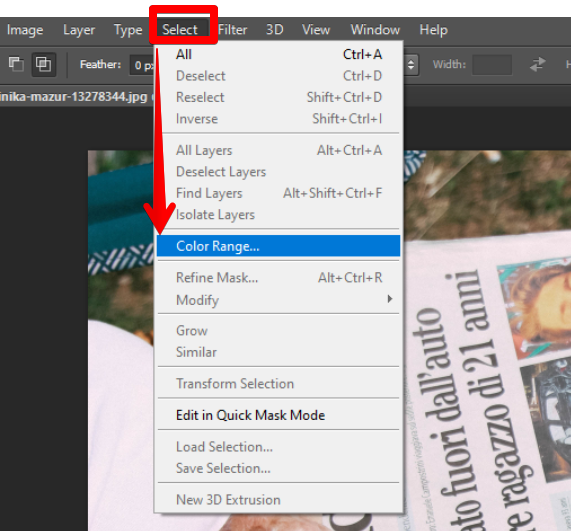 How Do You Select All Of One Color In Photoshop 