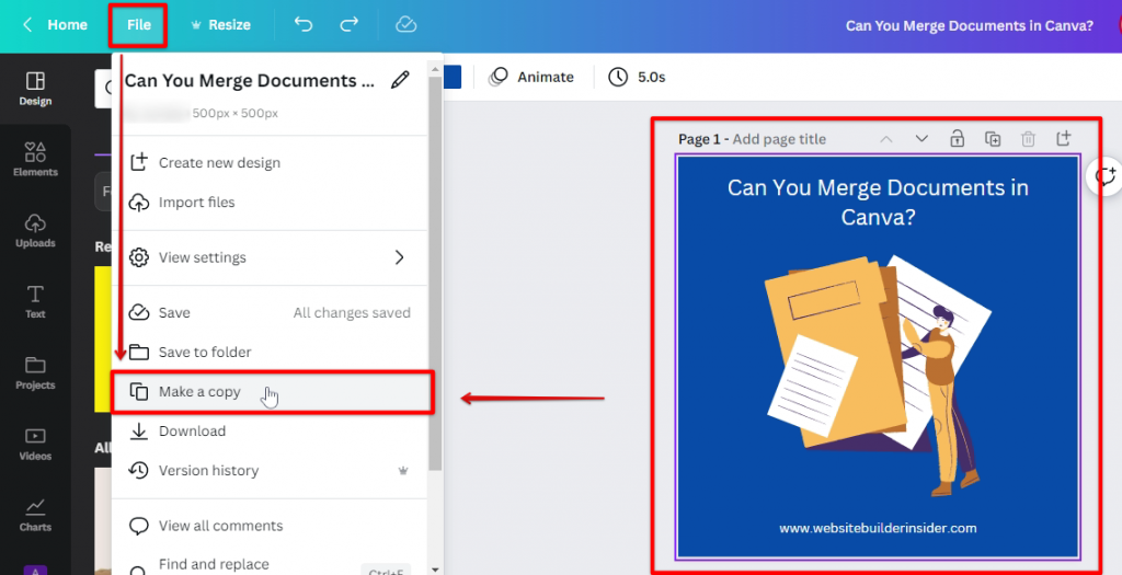 Can You Merge Documents in Canva? - WebsiteBuilderInsider.com