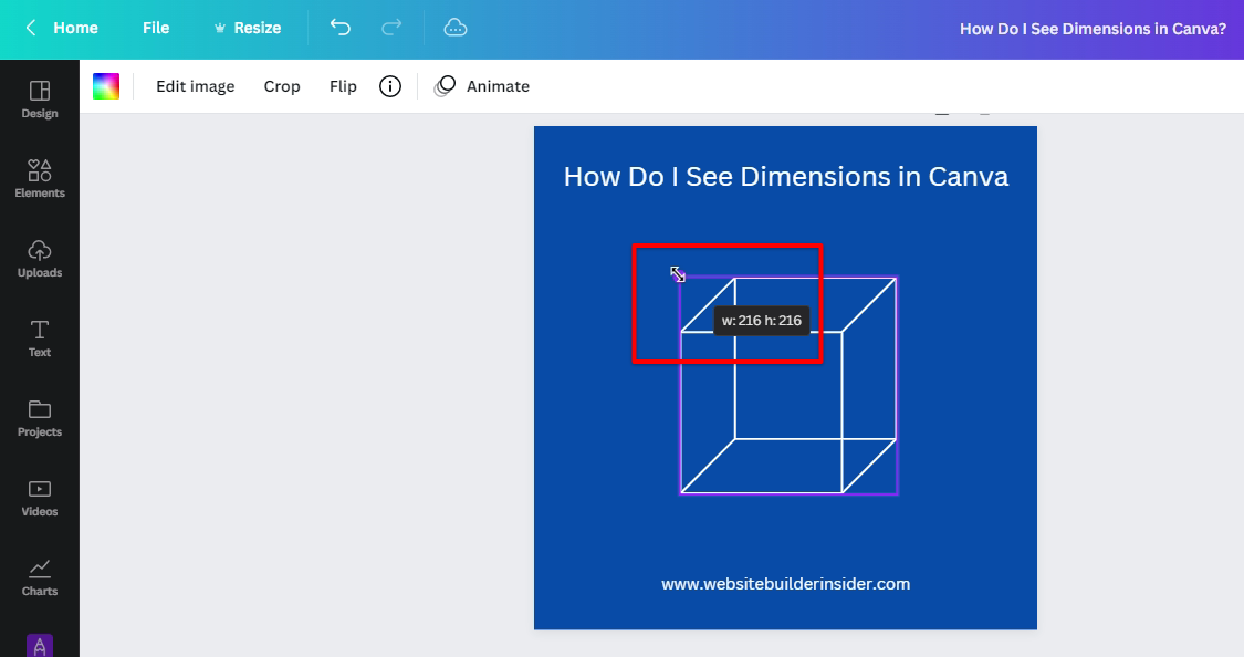 How Do I See Dimensions In Canva WebsiteBuilderInsider