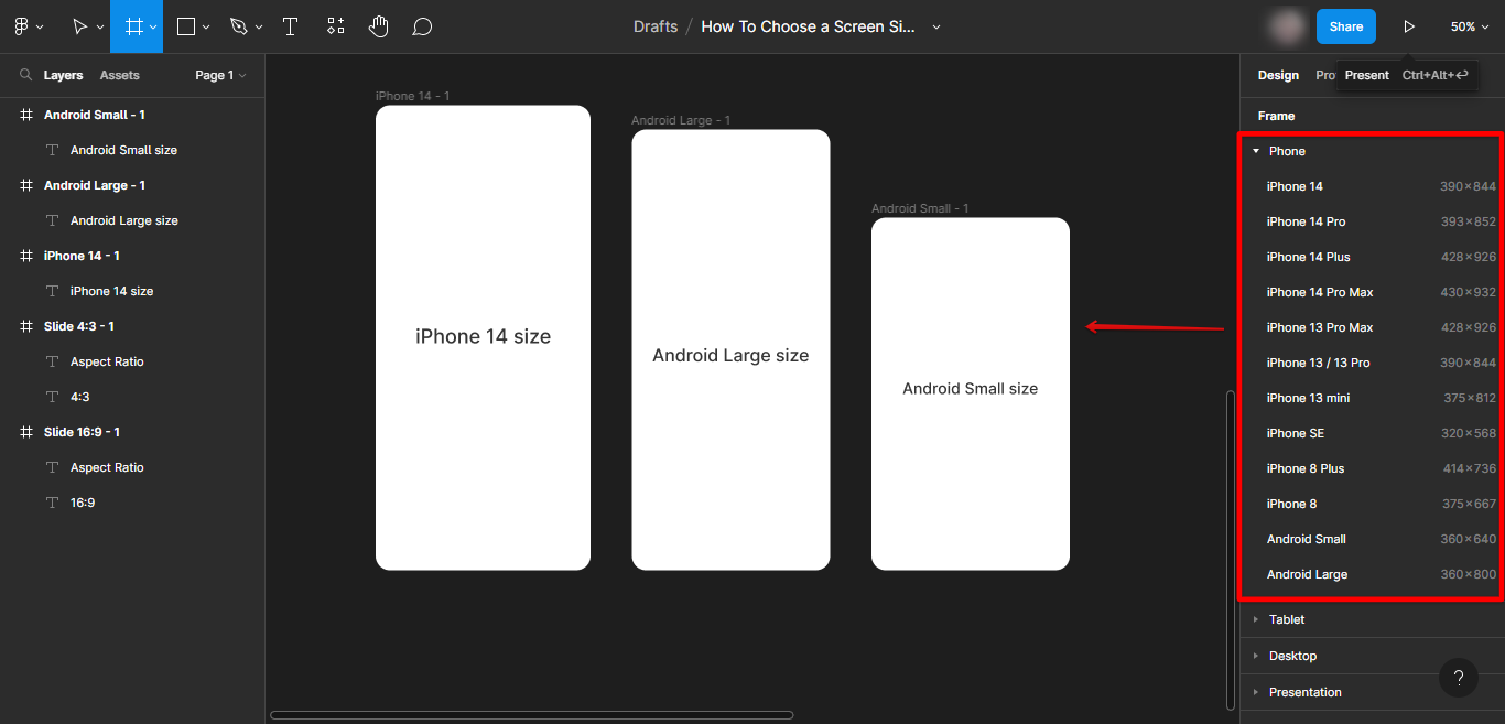 How Do I Choose A Screen Size In Figma WebsiteBuilderInsider