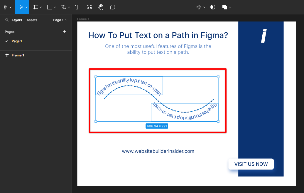 How Do You Put Text On A Path In Figma WebsiteBuilderInsider