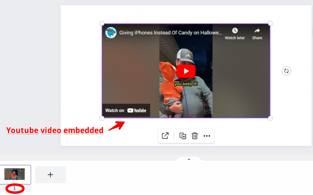 embed youtube video in canva presentation