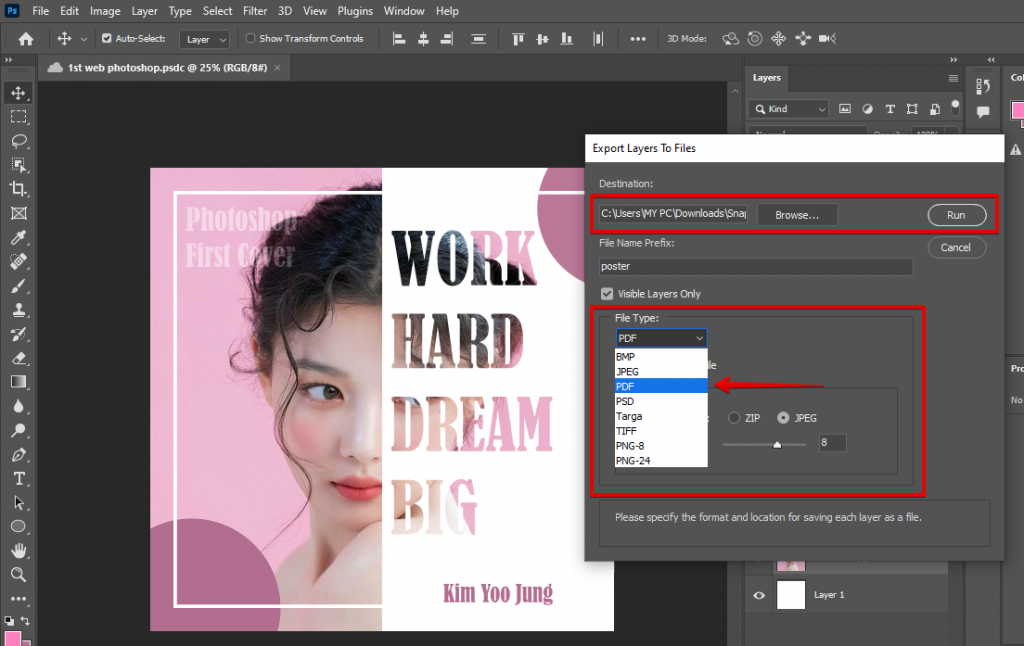 Photoshop export