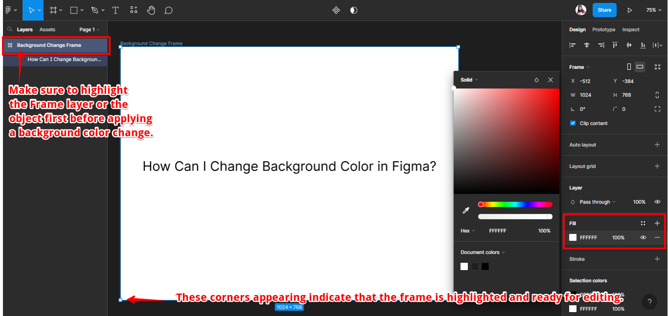 How Can I Change Background Color in Figma? 